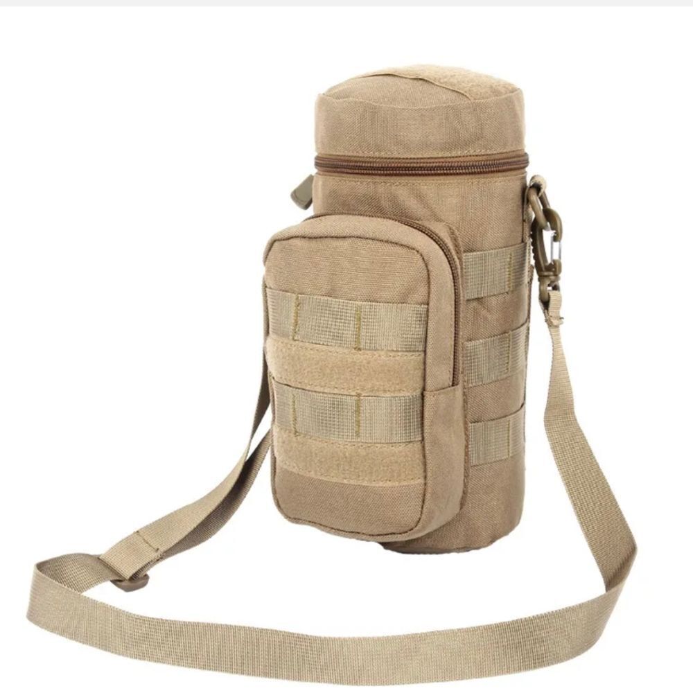 Military Water Bottle Pouch Holder Tactical Hiking Kettle Gear Molle Pack Bag US
